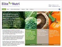 Tablet Screenshot of elitenutri.com